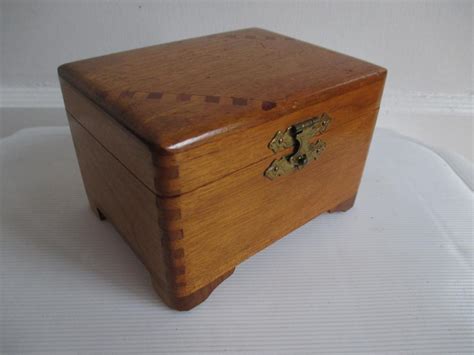 small vintage wooden box with metal inside|a ay vintage small boxes.